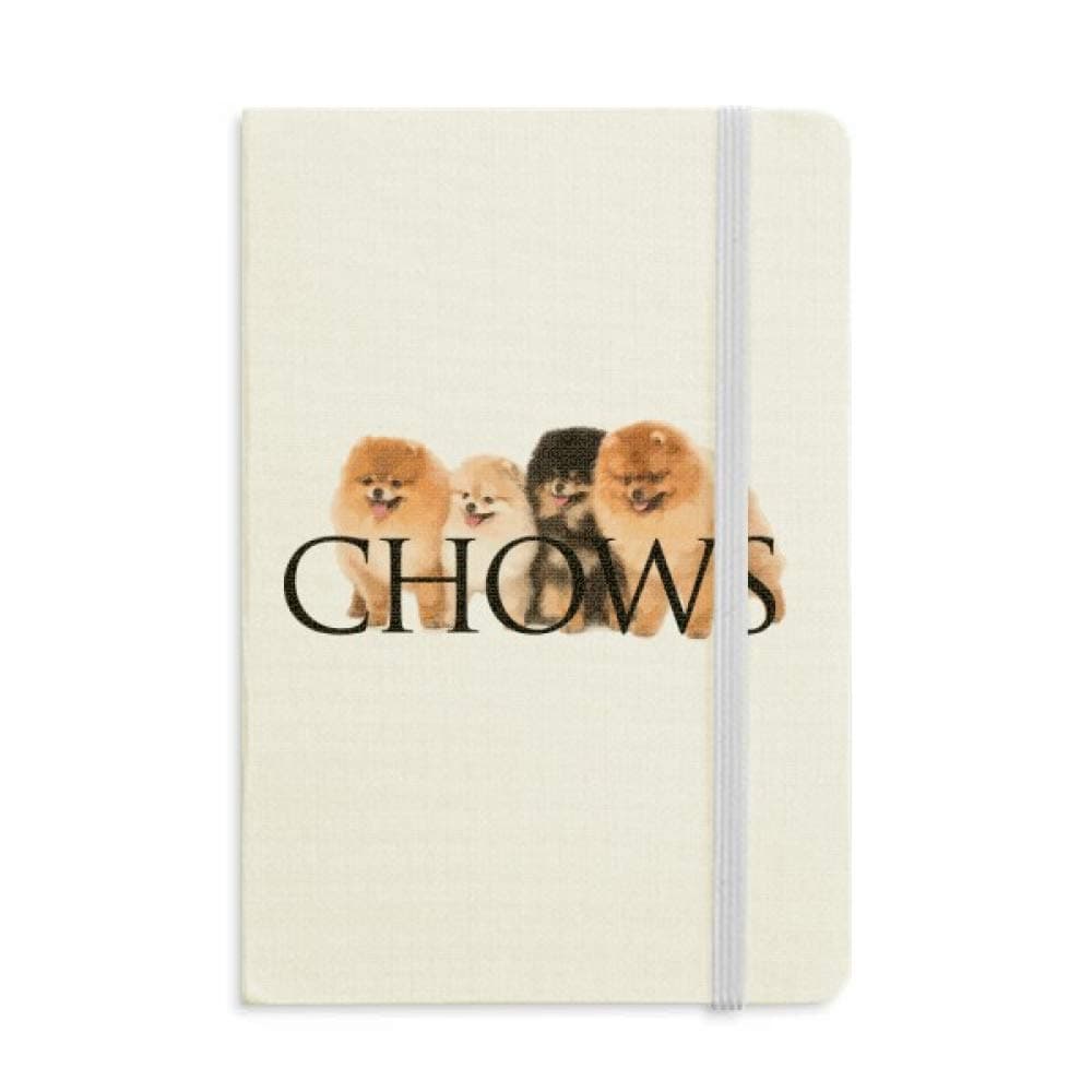 Chow Chinese Pet Hair Art Deco Fashion Notebook Official Fabric Hard Cover Classic Journal Diary