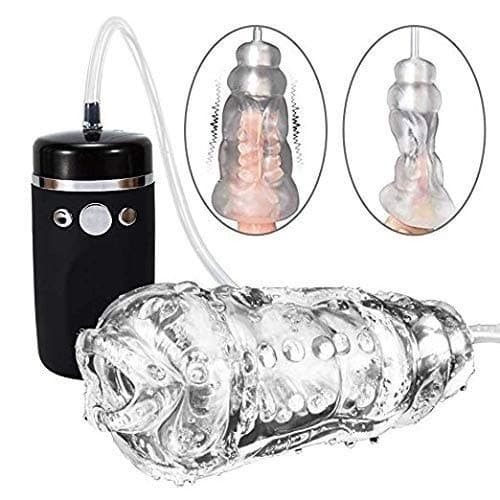 XWZQ Electric Job Cup Men Sucking for Cup Art Vǐbrating PlaneMotor Dual Male Charging for Men Tight Inclusion T-Shirt for Couple Best Gift XWZQ