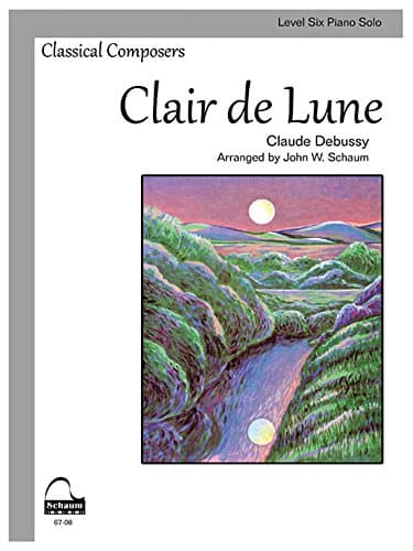 Clair De Lune: Transposed to Key of C Major, Sheet (Schaum Publications Sheet Solo)
