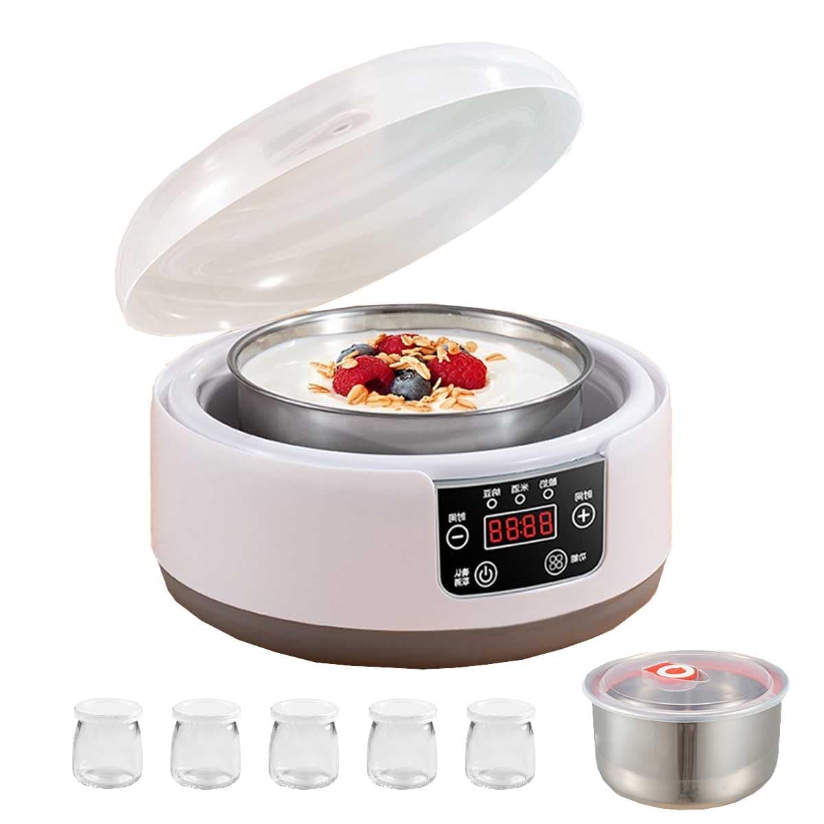 36 Hour Yogurt Maker,Probiotic Yogurt Maker with Temperature Control and 36 Hour Timer,LCD Display with Constant Temperature,Multi-Function Yogurt Machine Use for Yogurt Handmade Lover