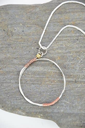 Guitar String Sterling Silver Necklace
