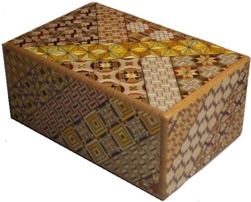 Yosegi Puzzle Box 6 sun - 14 steps