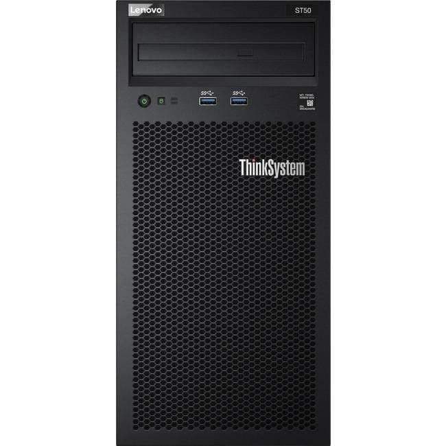 Lenovo ThinkSystem ST50 Tower Server, Intel Xeon E-2224G 4 Core 3.5GHz 71W, 1x8GB RAM, 1x1TB 7200 SATA HDD, Software RAID 0,1,5, 3 Year Warranty