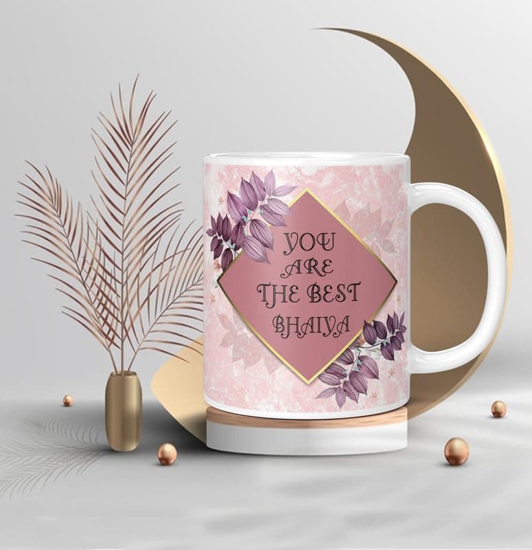 PrintingZone Mug for Brother Mug for Brother Rakhi Gift for Bro Bhai Bhaiya Bhatija Bhai chota Bhai (BR-80)