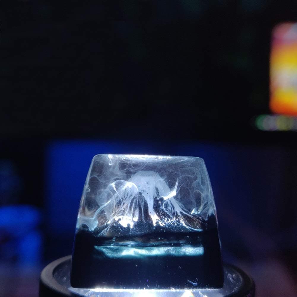 Transparent Keycap Fog Style Mountain Keycap for MX Mechanical Keyboard Unique Gifts for Friends