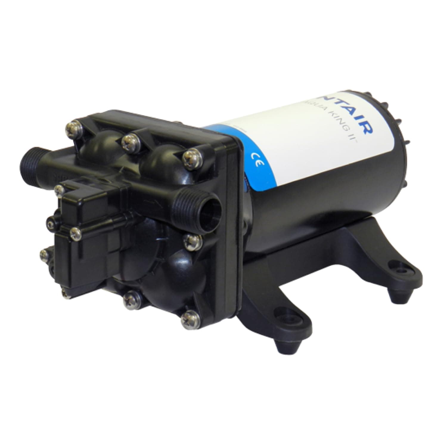 PENTAIR SHURFLO 4148-153-E75 Aqua King II Premium Fresh Water Pump 4.0, 12VDC Marine RV Water Pump, 4.0 GPM Demand Pump, 55 PSI Shut Off, Self Priming 6 Ft, Multi Fixture Boat Cabin Water System Pump