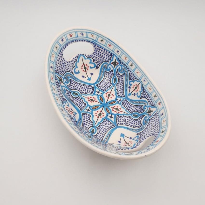 YODECOMoroccan Bread Basket Turquoise