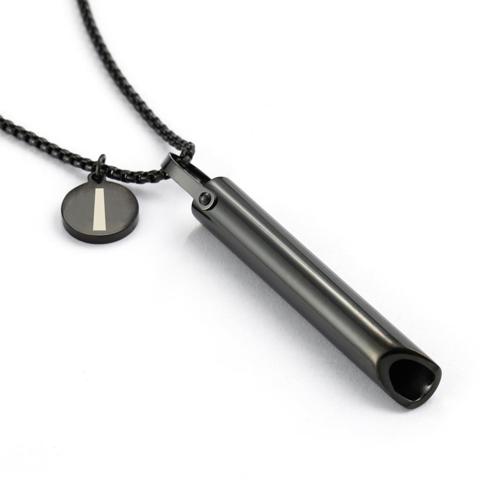 Stainless Steel Breathing Necklace,Mindful Breathlace Nnecklace,Strong Chain - Breathing Necklace for Breathwork,Anxiety Stress Relief Meditation Tools