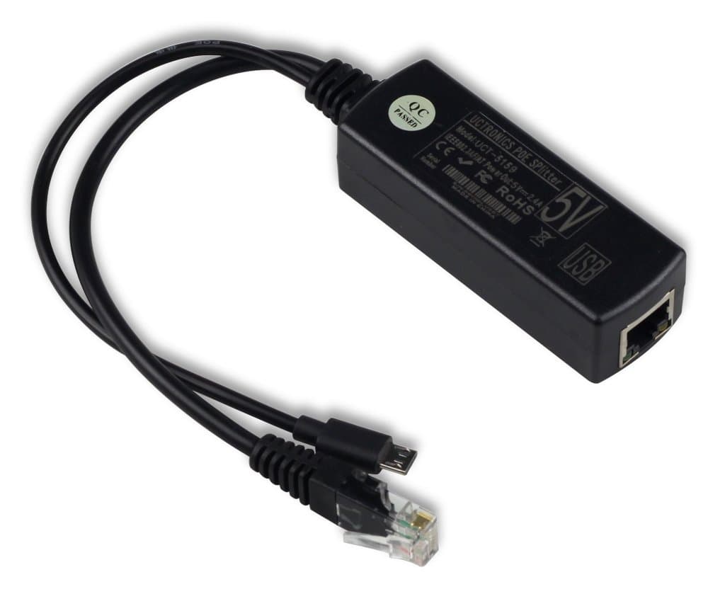 Micro USB PoE Splitter(U5159)