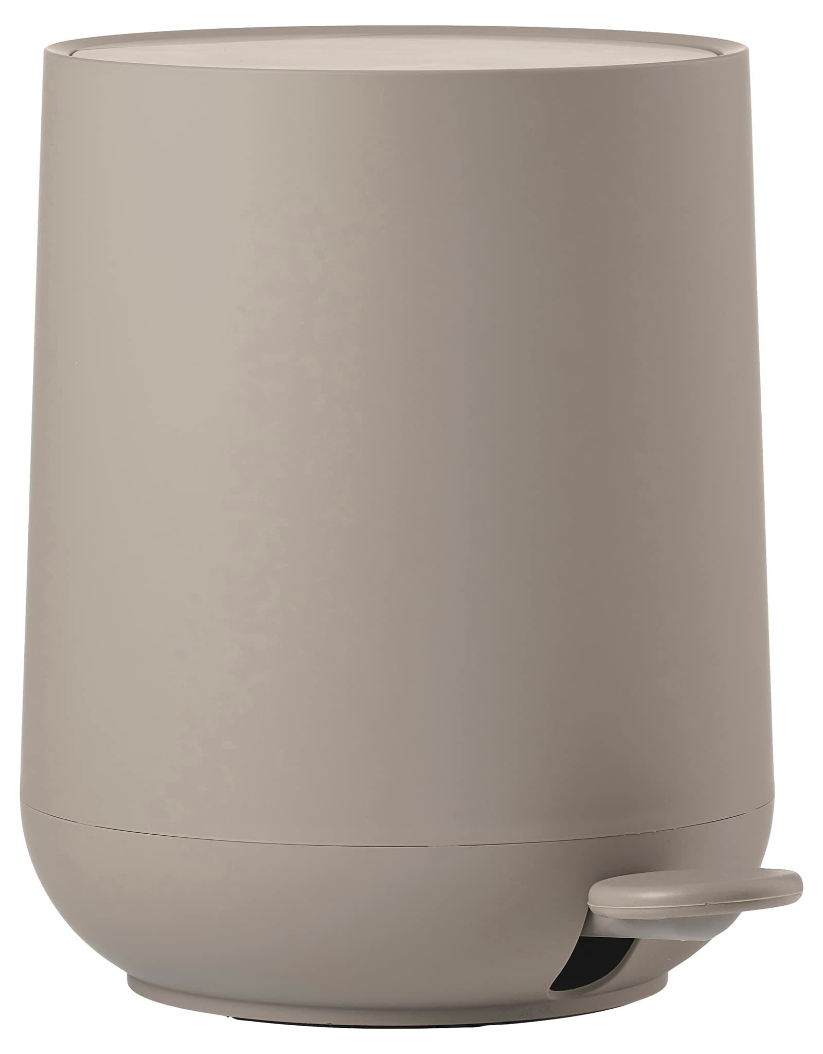 Nova Pedal Bin, Cosmetic Bathroom Bin, Small Waste Bin for Bathroom, 3 Litre, Ø 20.5 cm, Height 23.5 cm, Taupe