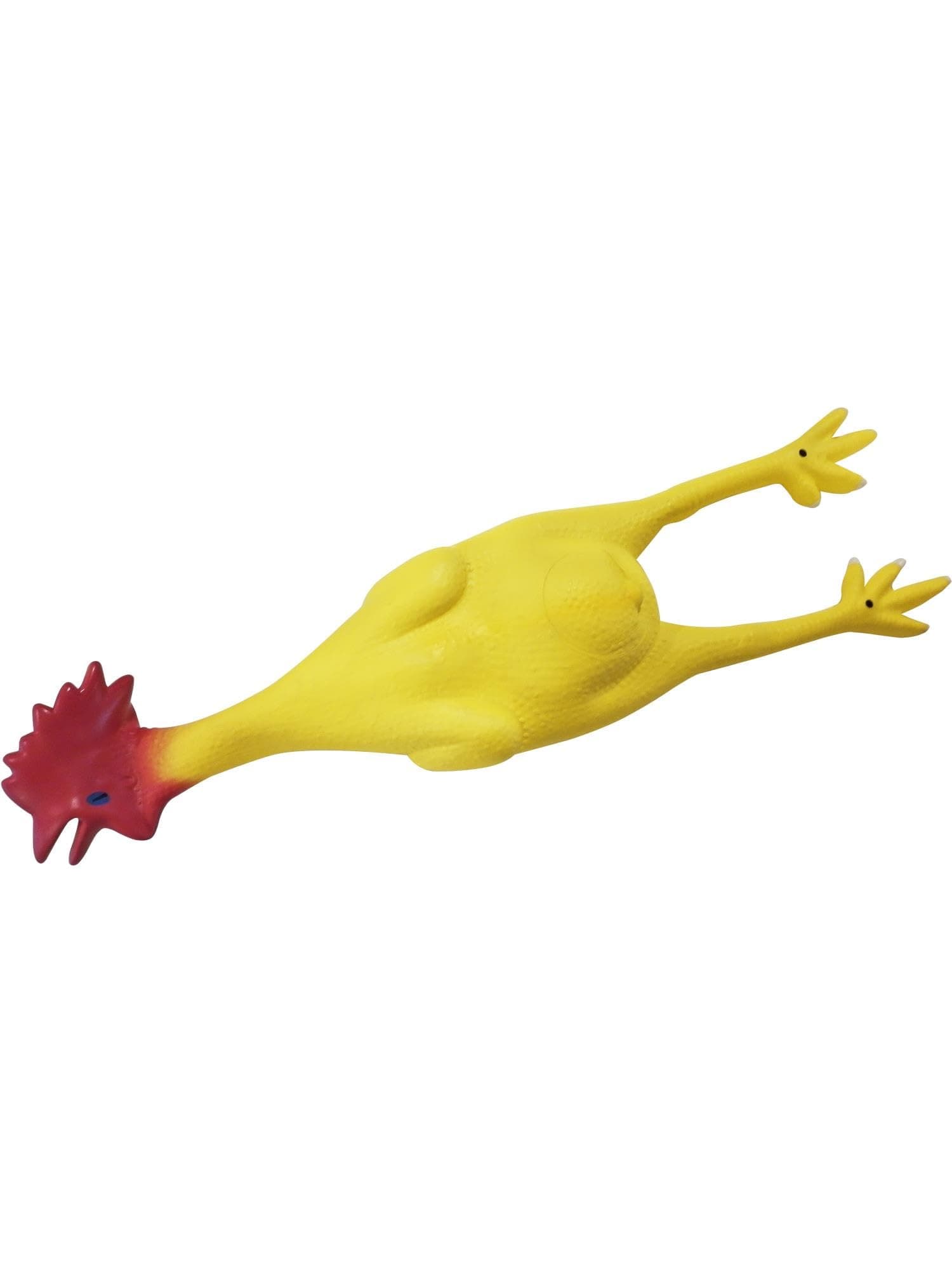 Smiffys Plucked Rubber Chicken, Yellow 58cm/23in, Funny Fancy Dress, Adult Dress Up Jokes & Novelties
