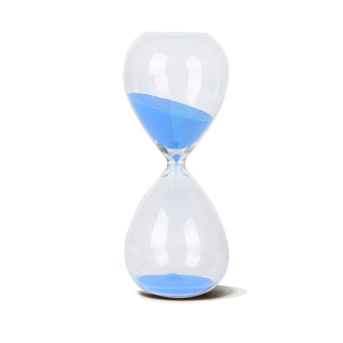 JayDeco Blown Glass 15 Minutes Hourglass (Blue)
