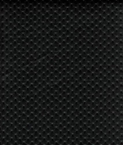 54'' Wide Faux Leather Fabric Tufted Vinyl Black Upholstery Fabric By The Yard