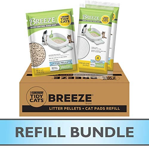 Purina Tidy Cats Cat Litter Box Accessories, Breeze Refill Litter Pellets & Cat Pads Multi Cat Litter - 7.91 Lb. Box
