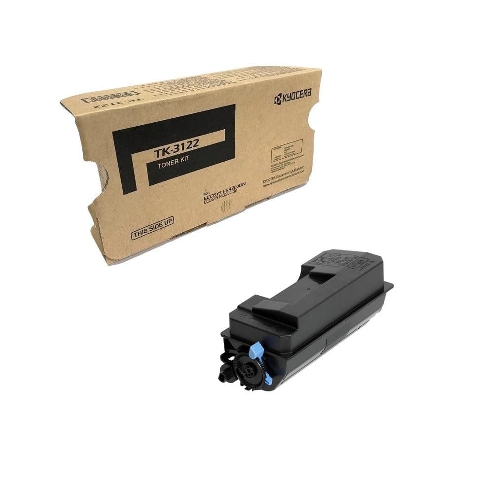 1T02L10US0 Model TK-3122 Toner Cartridge for Ecosys FS-4200DN/M3550idn; Genuine Kyocera; Up to 21,000 Pages