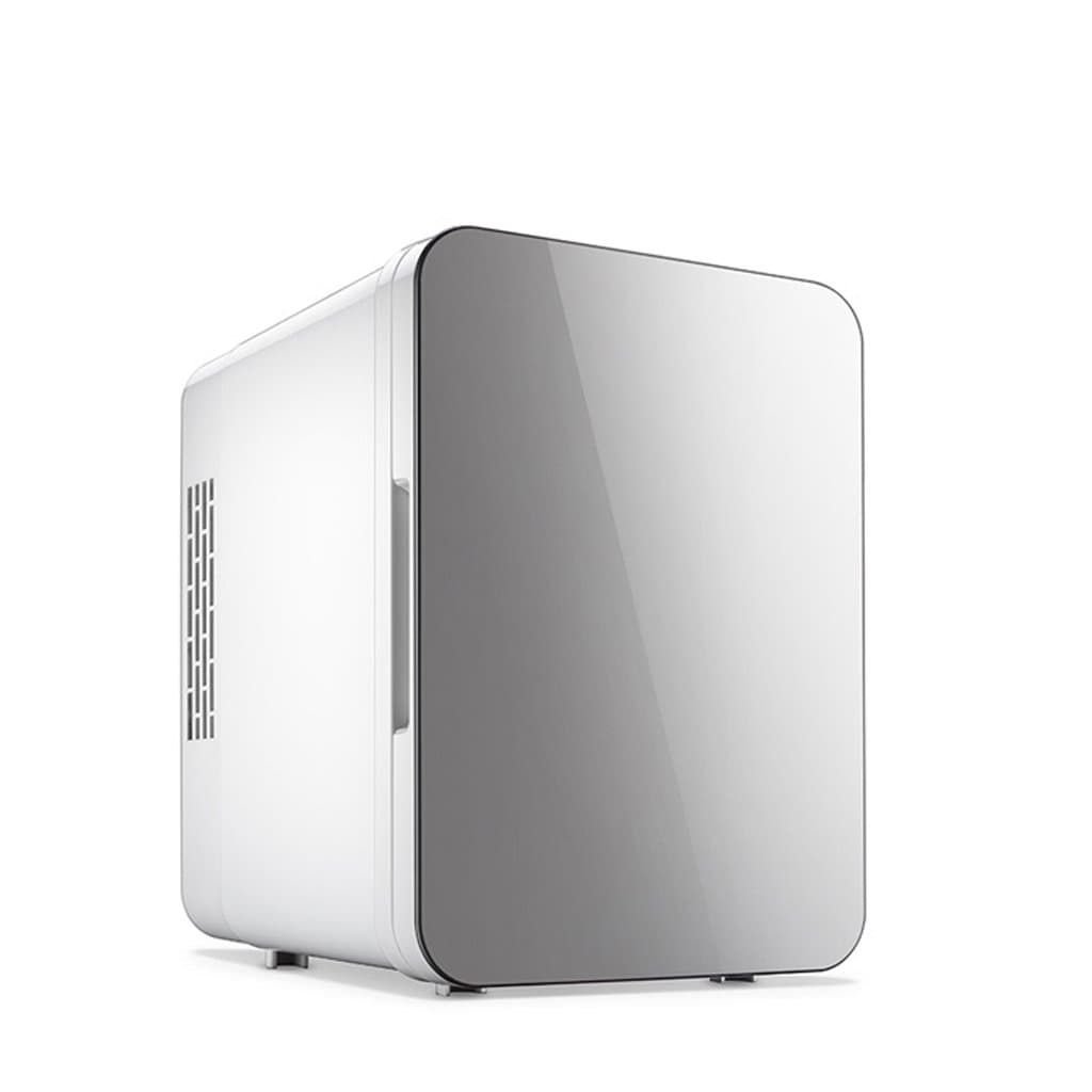 Sunhai 4L Refrigeration Car Refrigerator, Cold And Warm Car Home Dual Cabinet Type 220V AC / 12V DC (Color : Gray)