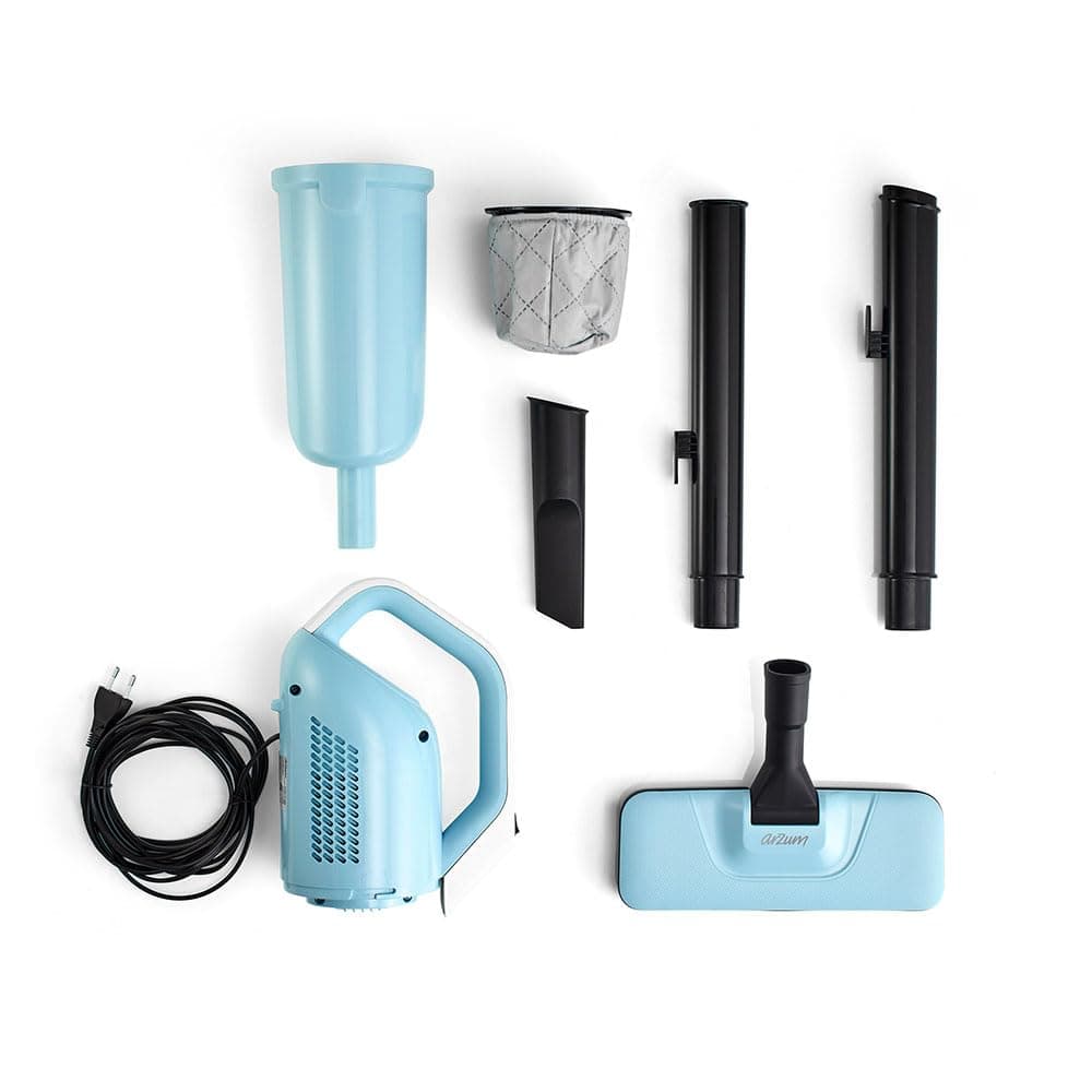 ArzumGIRGIR 2-in-1 Stick Vacuum Cleaner, 550W Bagless, 1.2L Washable Dust Bin, Handheld Feature, 5m Cord, Quiet 71dB, Nile Green