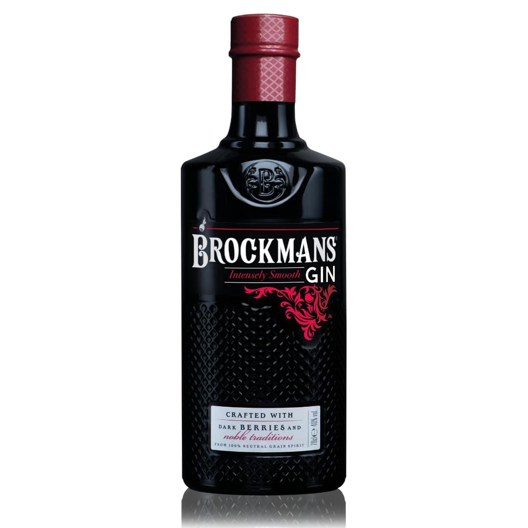 Brockmans Intensely Smooth Gin | 70cl 40% ABV | Award-Winning Premium English Gin | Crafted with Dark Berries & Noble Traditions | Ultra-Smooth, Distinctive Taste | Perfect for Cocktails, G&T & Gifts