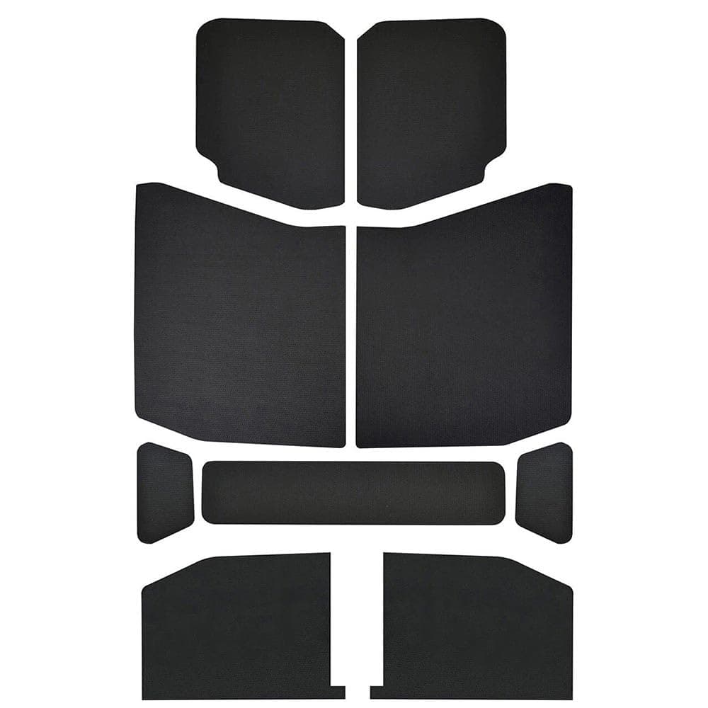 Boom Mat Black Sound Deadening Headliner | 4-Door Jeep Wrangler JL 2018-Up | Custom-Fit Peel-and-Stick Acoustic Upgrade | Thermal & Noise Insulation