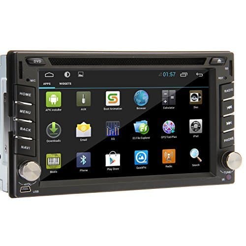 Ouku Universal 6.2" Inch Android 4.4 2Din in-Dash Car DVD Player Radio with GPS Navigation/3G/WIFI/RDS/BT/Multi-Touch Capacitive