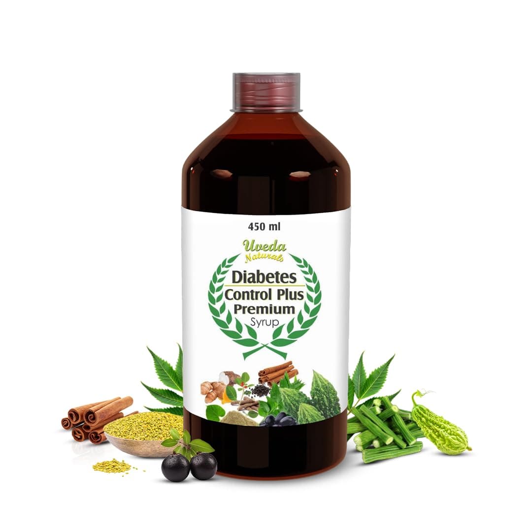 Uveda Naturals Diabetes Control Plus | Herbal Tonic | 450ml (1 Bottle)