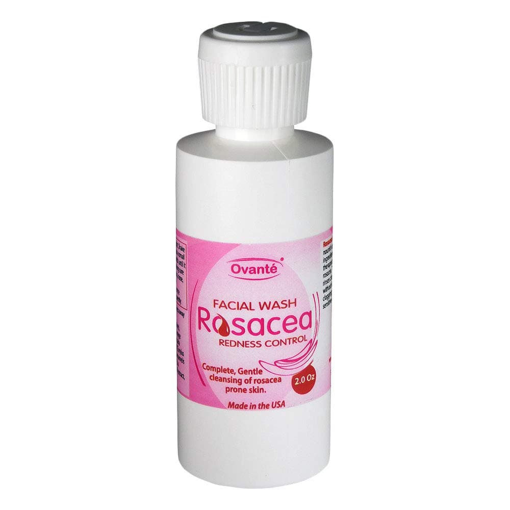Rosacea Redness Control Natural Face Cleanser Wash for Dry Sensitive Skin, Gentle Therapeutic Cleansing Treatment - 2.0 oz (60 mL)
