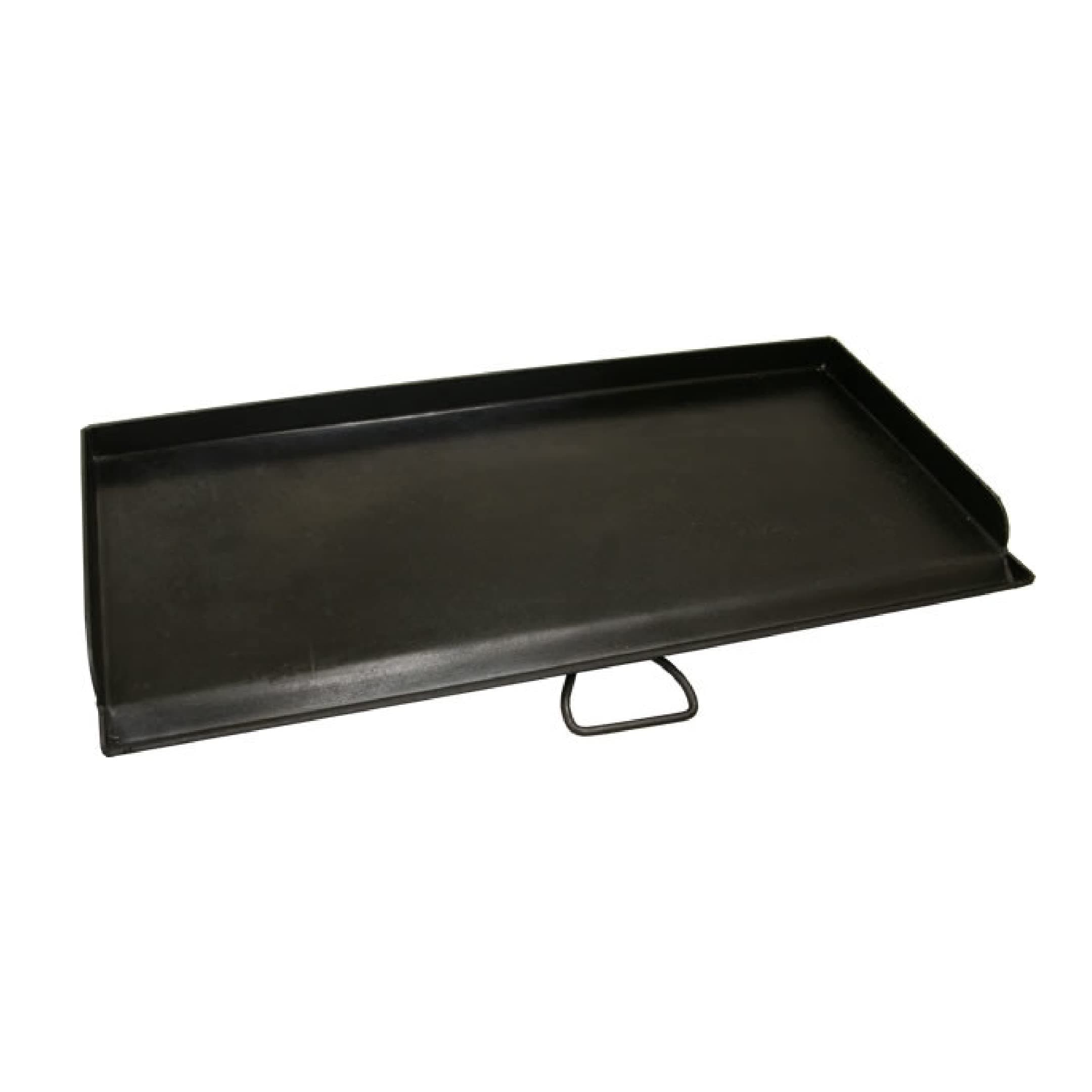 SG60 Professional True Seasoned Steel Griddle Covers Two Burners with Handle, Fits Most 14" Cooking Systems