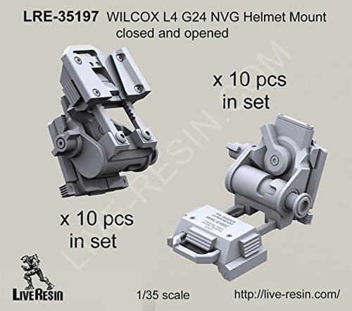 1:35 Wilcox L4 G24 NVG Helmet Mount Closed & Opened - Resin #LRE35197