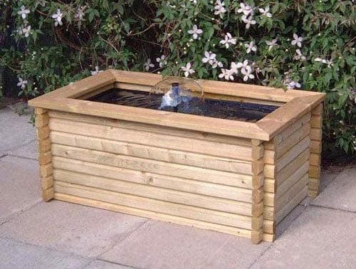 Norlogs RECTANGULAR RAISED GARDEN POOL 60 GALLON + LINER + PUMP FISH POND TANK EASY DIY