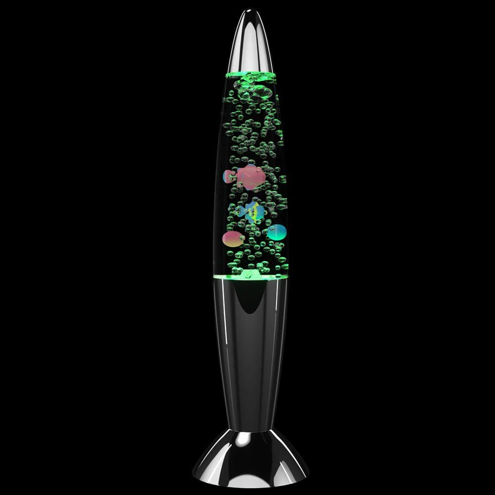 Lava Lamp,14 inches Mini Fish Lava Lamp - Bubble Lava Lamp LED Sensory Color Changing Aquarium Lamp Lava Night Light for Home Office Decor Perfect Gifts for Kids Great for Autism Sensory Toys