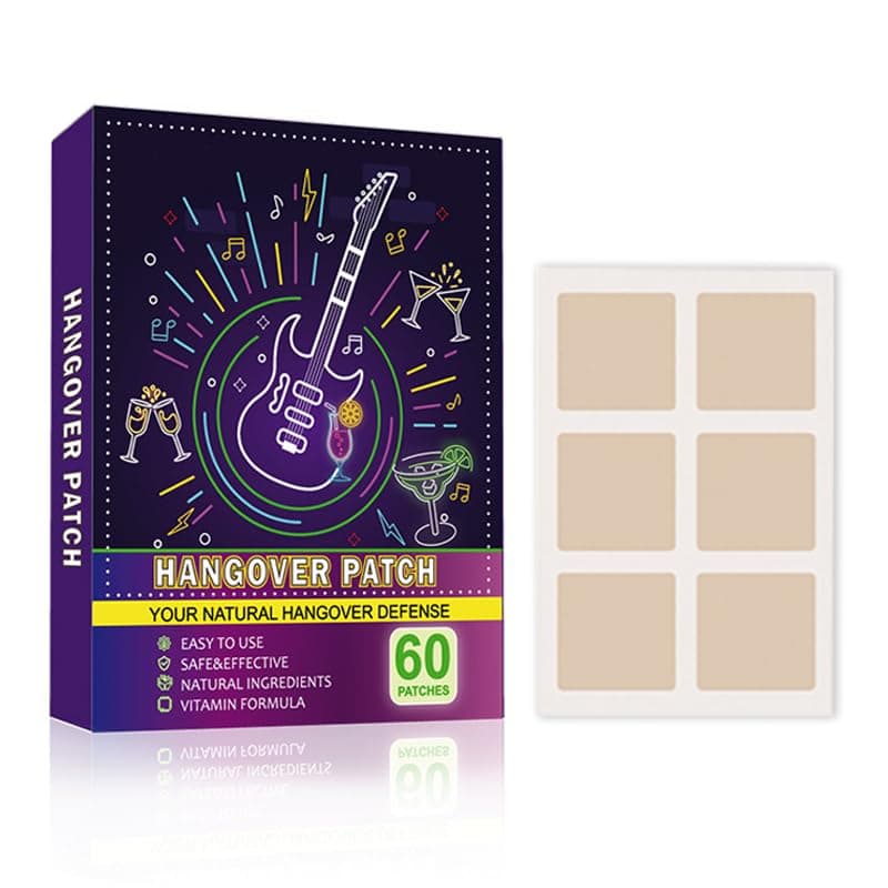 [60 Pack] Party Relief Patches Use The Patch Before Party Drinking，Wake up with a Recovery Patch for a Better Day A Natural Dopamine Patches.