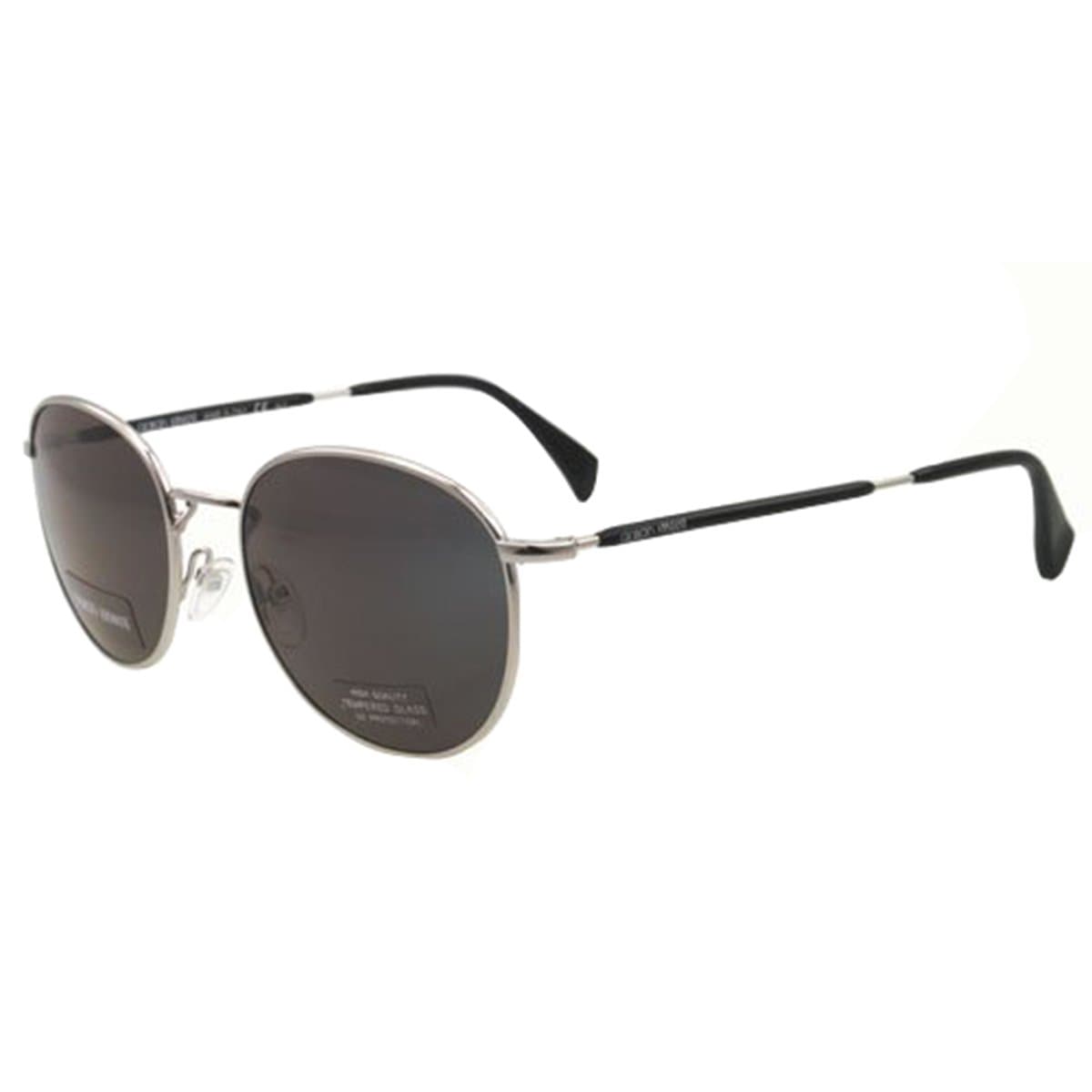 GIORGIO ARMANI 841/S Men's Semi-Oval Full Rim Sunglasses-Palladium/Gray/S 51/19-145