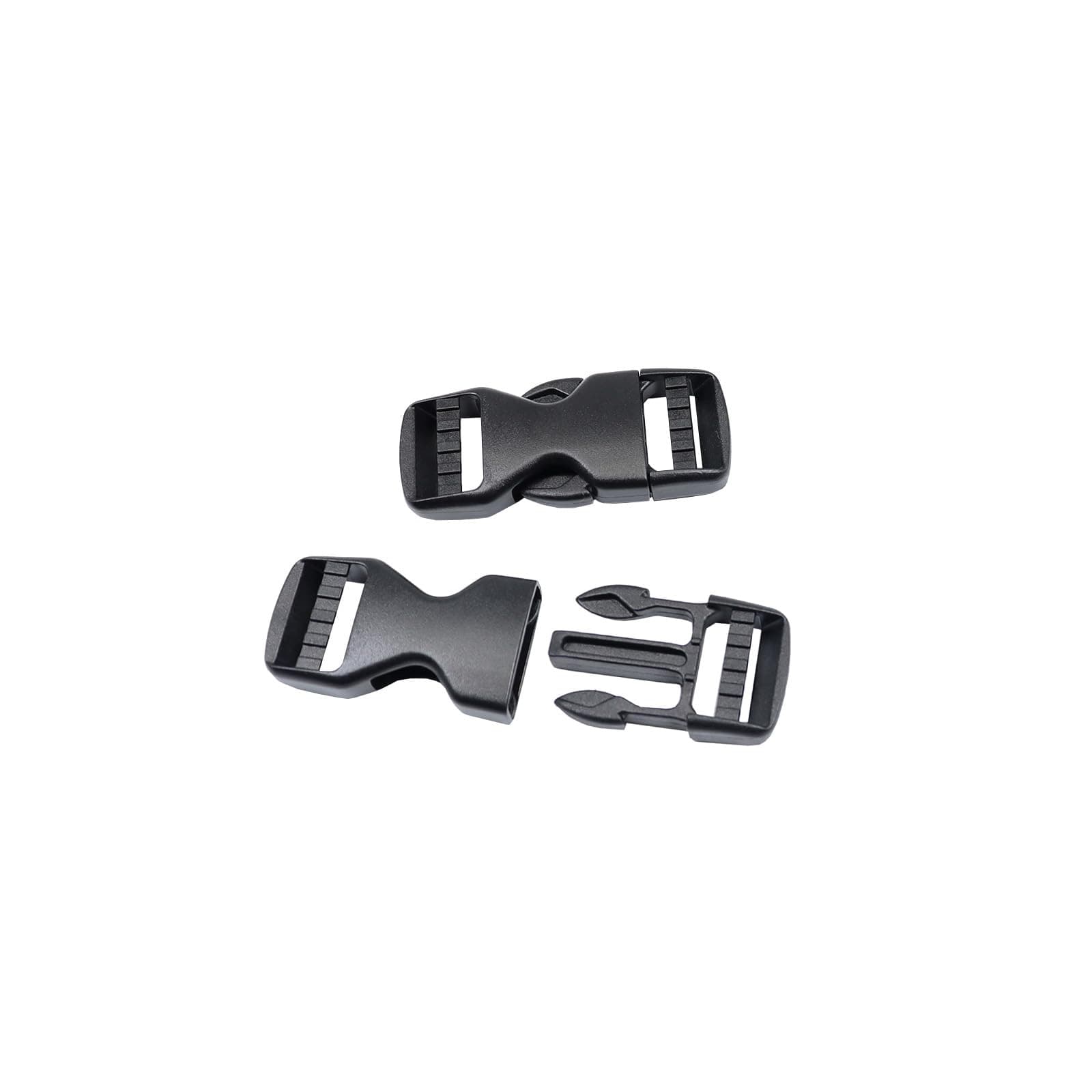 Baikeen Side Release Buckle - 15mm/20mm/25mm/32mm/38mm/50mm Plastic Snap Buckle Clips Clasp for Backpack Strap Replacement