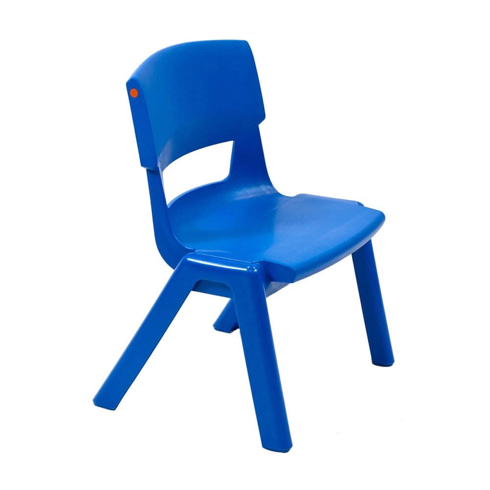 Postura PlusSchool Classroom Chair, Size 2, 310mm Seat Height, Ink Blue