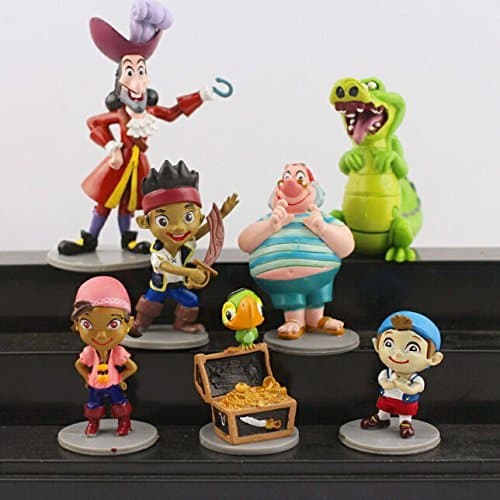 Anime Cartoon 7pcs/set Jake and The Neverland Pirates PVC Action Figure Toys