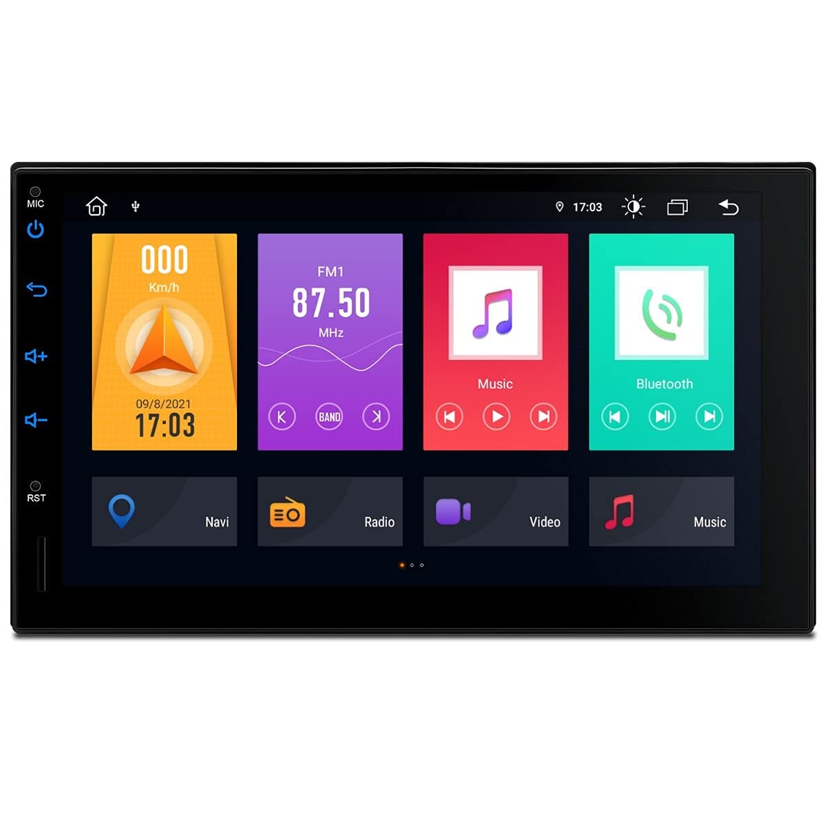 XTRONS DSP 7''Android 11 Car Stereo Universal Double 2 DIN Head Unit 8-Core GPS Navigation Built-in CarAutoPlay Screen Mirroring Support 64bit Apps Dual WiFi PIP 1080P AHD Camera 4G DAB DVR OBDII TPMS
