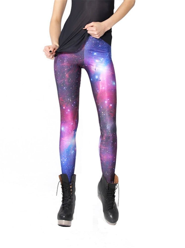 Xuanlin Women's New 2014 Fashion Seamless Printed Galaxy Leggings