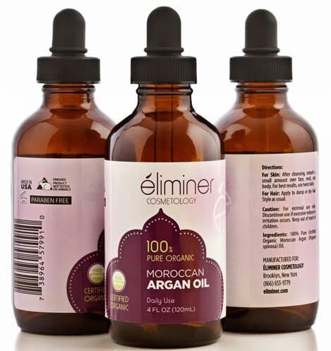 Organic Moroccan Argan Oil for Skin, Hair, Nails, 4 fl. oz.