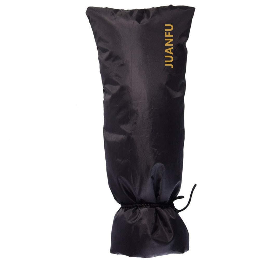 Large Outdoor Faucet Cover for Winter Hose Bib Insulation Socks, Prevent Outside Garden Water Spigot Freezing, Black