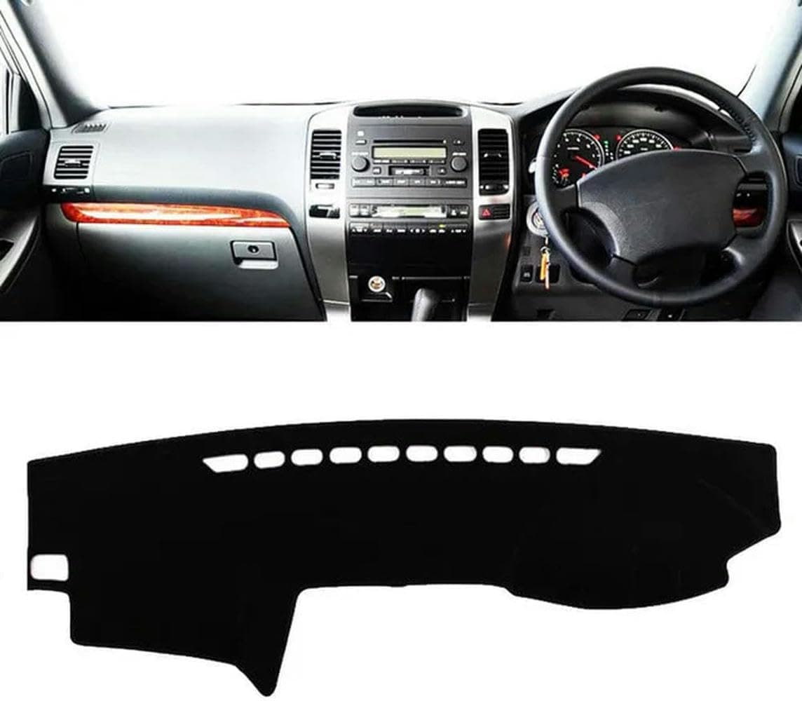 LJBOZDM - Car Dashboard Cover Dash Mat Sun Shade Protect Carpet Anti Glare Dashboard Cover Dash Mat - For Toyota for Land Cruiser Prado J120 2003-2005 2006 2007 2008 2009