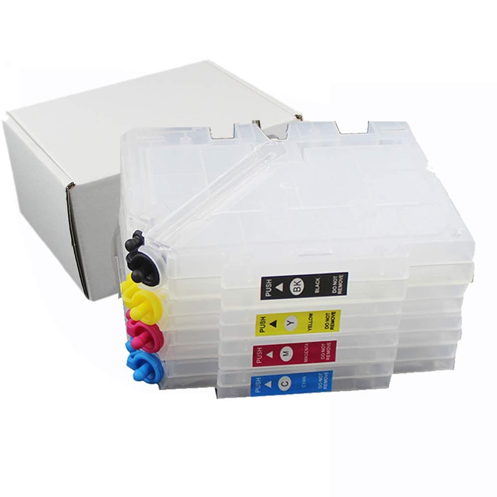 4 x Empty Refillable Ink Cartridges with Single Chip Compatible with Virtuoso Sawgrass SG500 SG1000 Printers