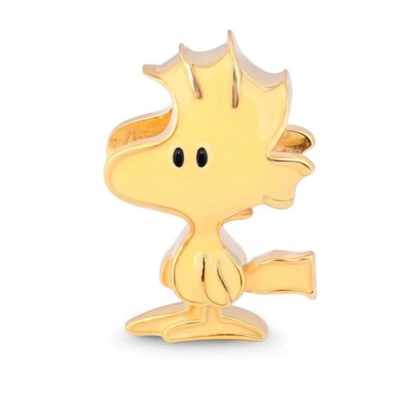 Peanuts Snoopy Woodstock Sterling Silver 925 Bracelet Charm Compatiable with Pandora and European Bracelets