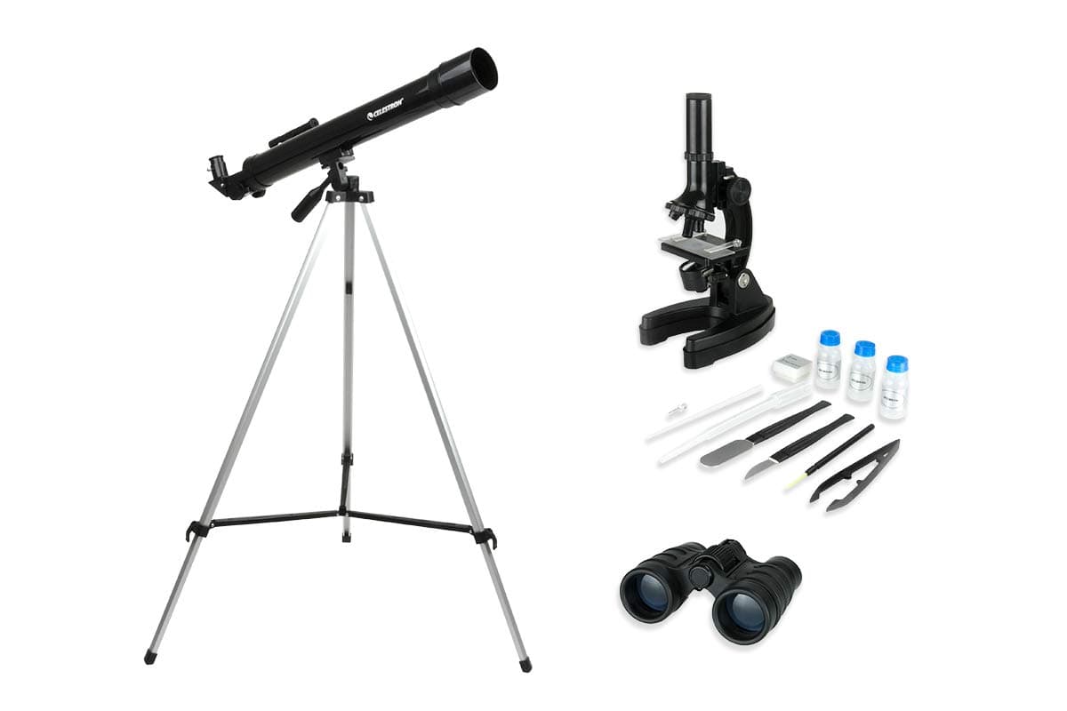 Telescope Microscope and Binocular Science Kit