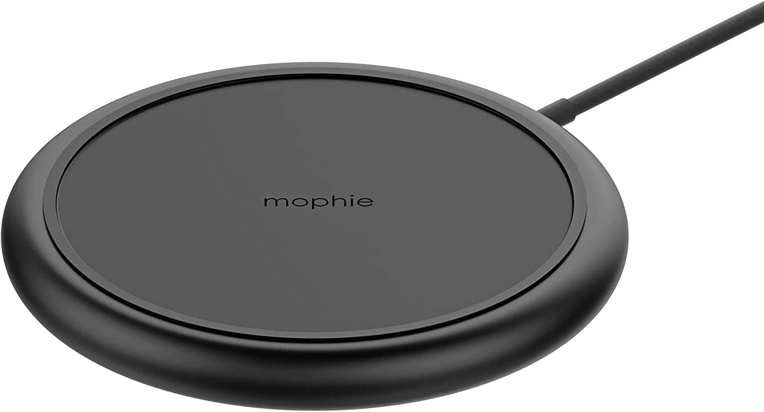 ZAGG mophie Charge Stream Pad+, Wireless Charging Base, Fast Charging, Qi-Enabled Devices, Quick Connect, Black