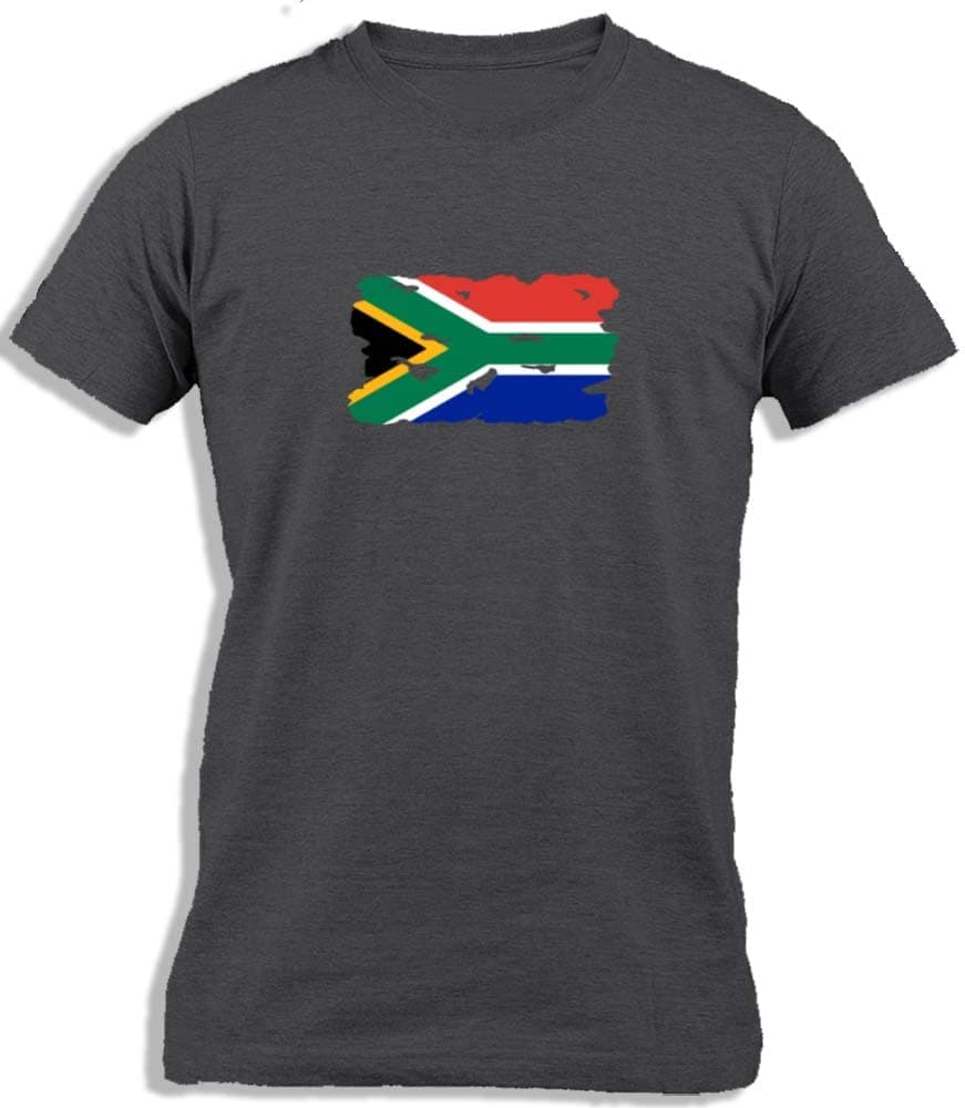 Ay CabronSouth African Burnt Flag | South Africa Burn Flag | Flag of South Africa Cotton T-Shirt For Men