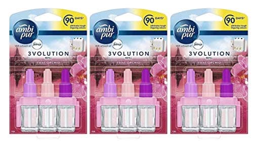 Ambi Pur 3 x 3volution Refill Electric Air Freshener, Thai Orchid, 20 ml