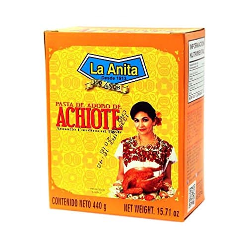 Anita Achiote Annatto Paste 15.7 oz (440 grams) Great for Chocinita Pibil or Pastor
