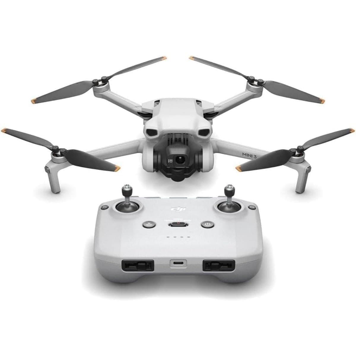 DJI Mini 3 Drone, 4K HDR Camera, Foldable, 38-Min Flight Time, Vertical Recording, Remote Control, Grey, C0