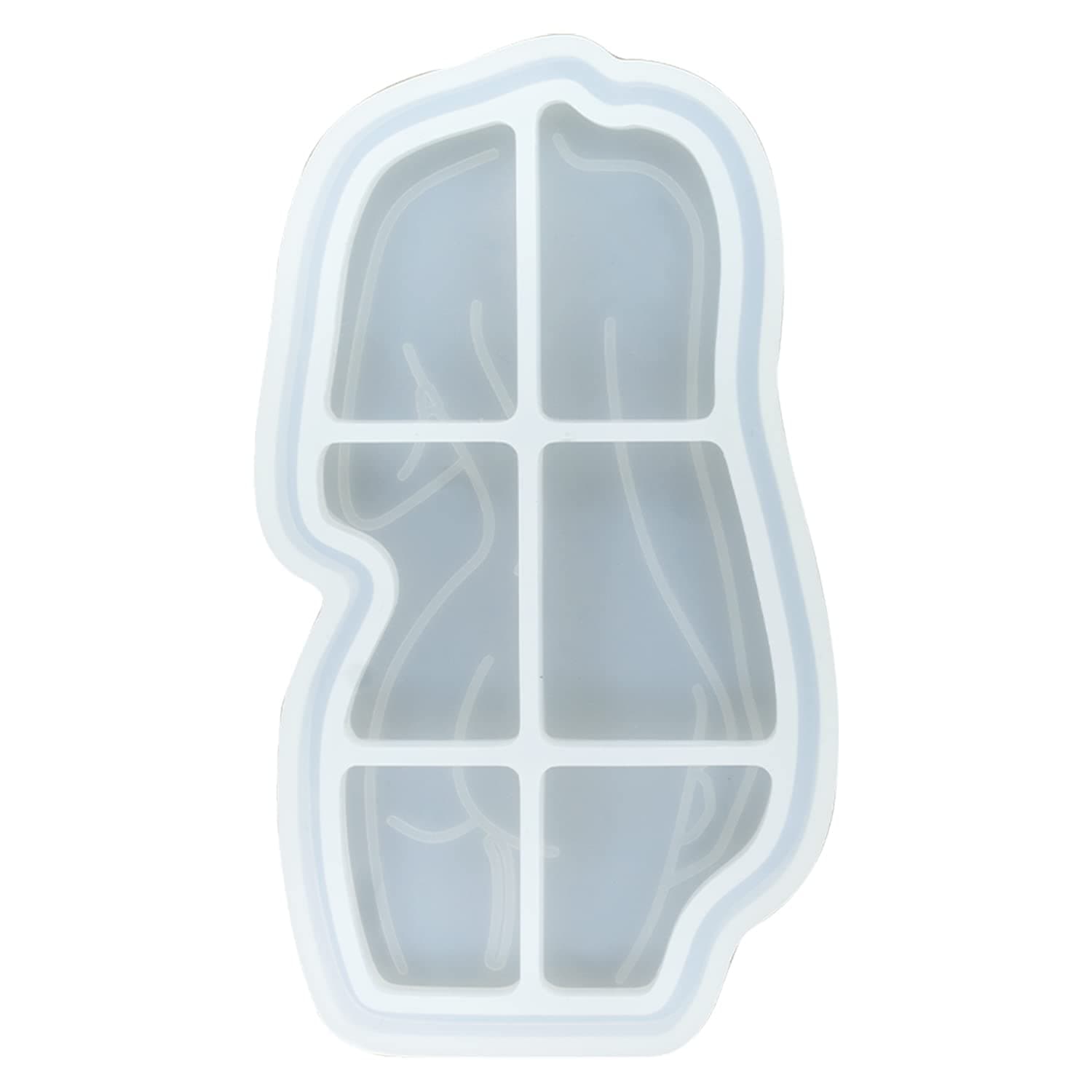 ARTOOL Tray Resin Art Mold Creative DIY Women Back Body Keychain Craft Making Silicone Tray Epoxy Resin Figure Frame Mould (B116)