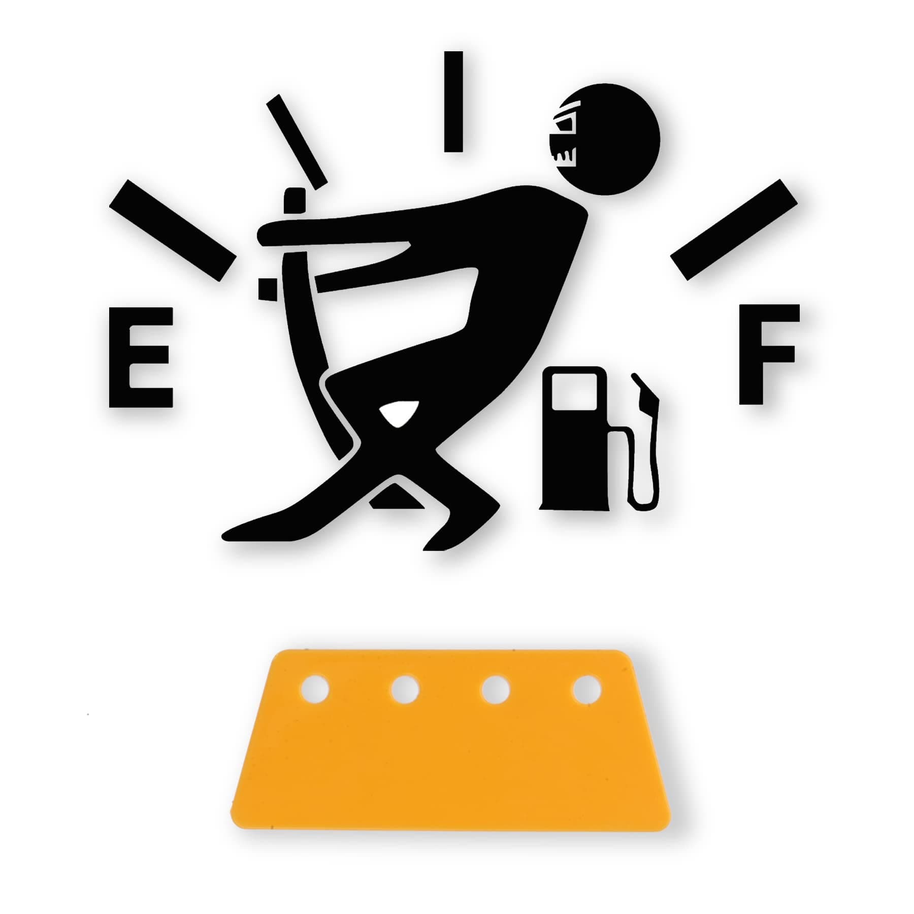 SINGARO Funny Car Stickers Exterior Accessories, High Gas Consumption Decal, Universal Fuel Gage Stickers, Suitable for Cars, Trucks, Motorcycles, SUVs